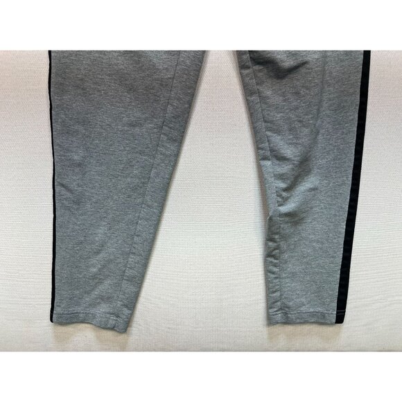 Puma Men's Sweatpants Puma Cat Logo Stretch Size M Light Heather Black Strips - Picture 5 of 9